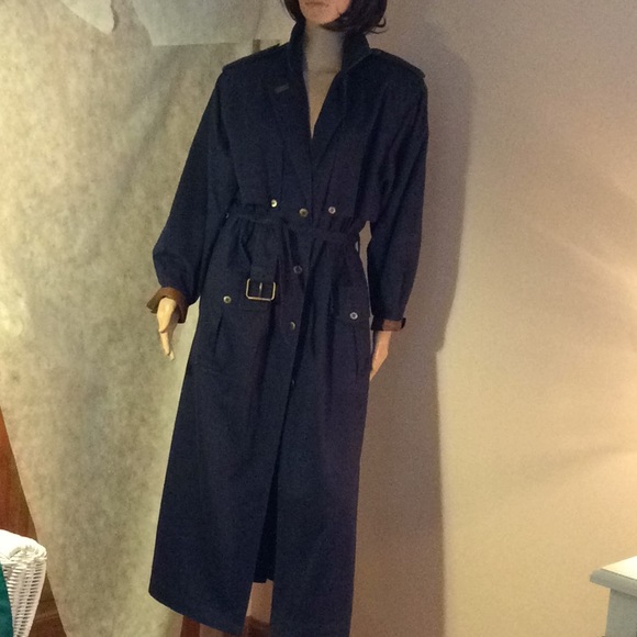 Together! Jackets & Blazers - Vintage Together! Military Style Long Trench Coat